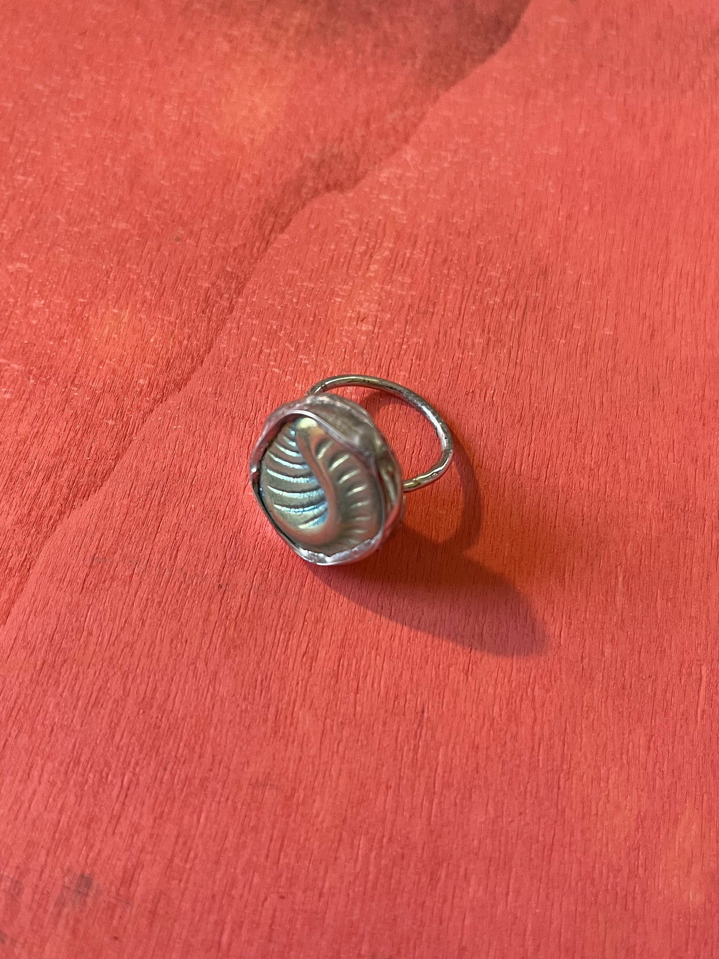 Czech Glass Ring Size 6.5
