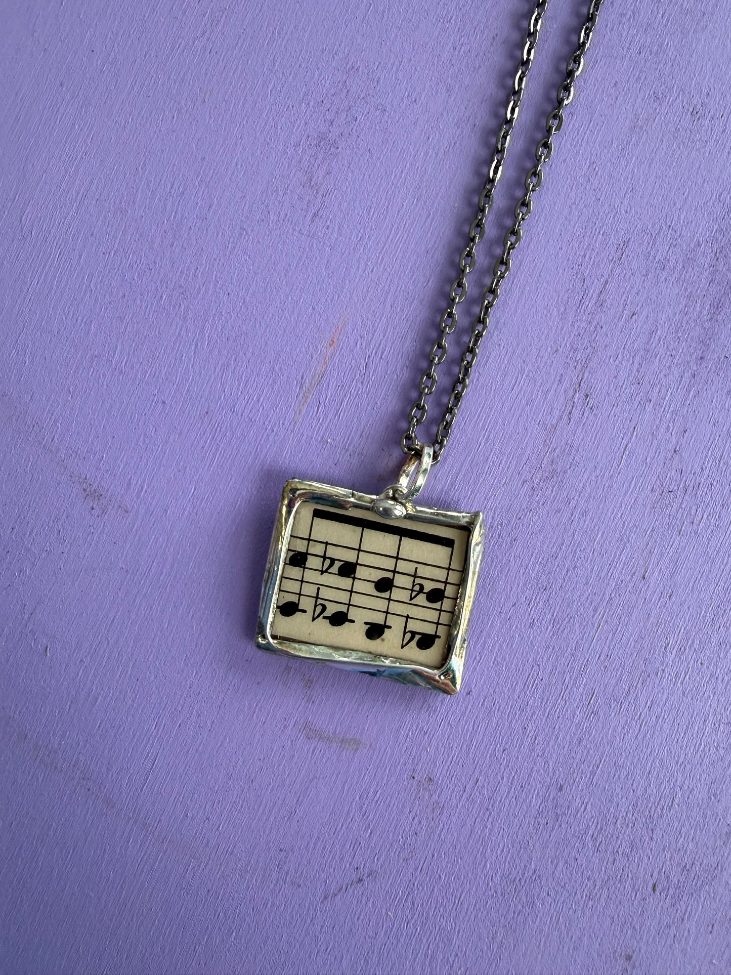 Vintage Music Sheet Necklace – Made to Order