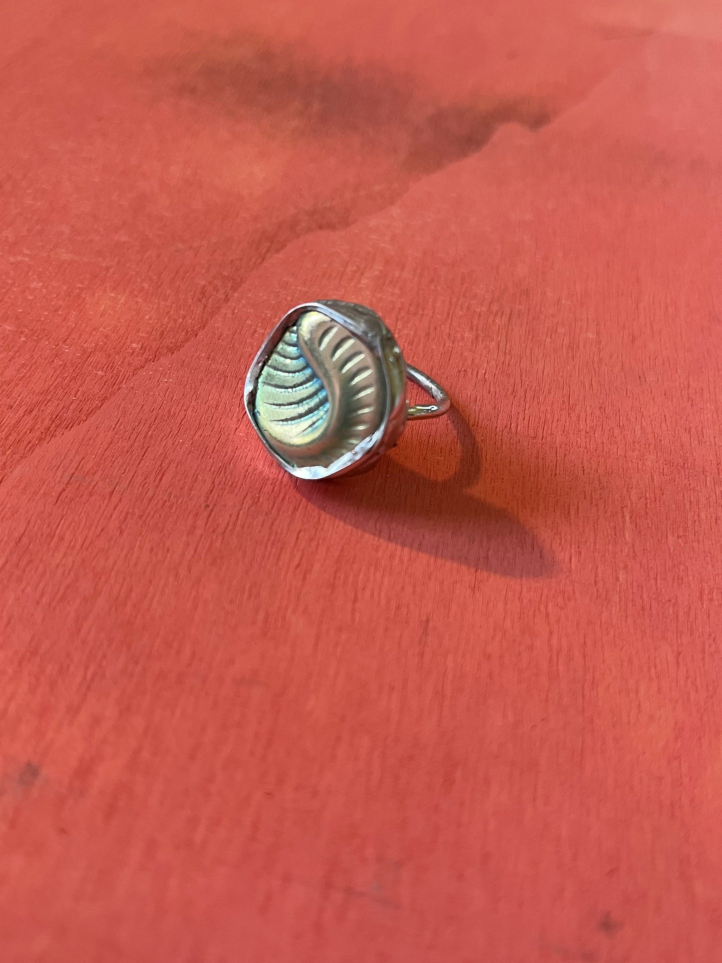 Czech Glass Ring Size 6.5